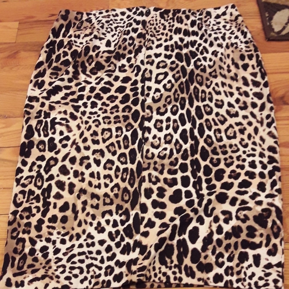 Animal print skirt